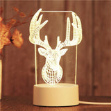 Creative 3D LED Light Table Lamp