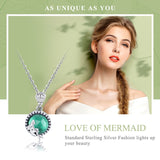 Romantic Fairy Story Light Green CZ Pendant Necklaces