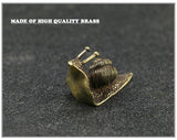 Cute Mini Vintage Brass Snail