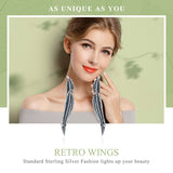 Feathers Wing Stud Earrings