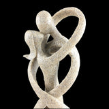Kissing Lover Sandstone Statuettes