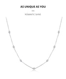 Paved CZ Link Chain Necklace