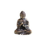 Mini Portable Vintage Brass Buddha Statue