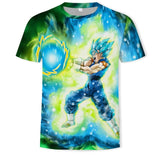 Super Saiyan 3D Anime Dragon Ball T Shirt