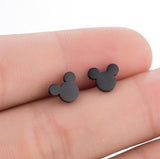 Stainless Steel Mickey Earrings