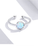 Opal Stone Adjustable Rings