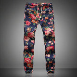 Floral Print Casual Summer Pants
