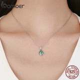 Romantic Fairy Story Light Green CZ Pendant Necklaces