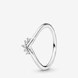Authentic Sterling Silver Princess Tiara Crown Ring