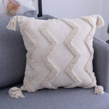 Handmade Beige Pillow Cover