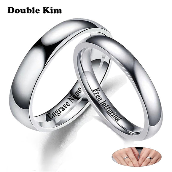 I LOVE YOU Engrave Couple Rings