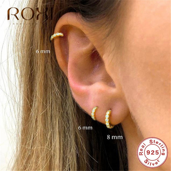 Small Round Hoop Earrings