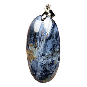 Natural Blue Crystal Necklace Pendant