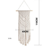 Woven Wall Hanging White Tapestry