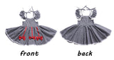 Short Sleeve Off Shoulder A-Line Plaid Princess Dress