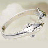 Adjustable Double Dolphin Love Ring