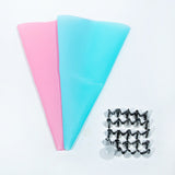 8pcs Silicone Pastry Bag