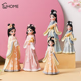Cartoon Antique Chinese Costume Girls Miniatures