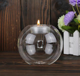 Classic Crystal Glass Candle Holder
